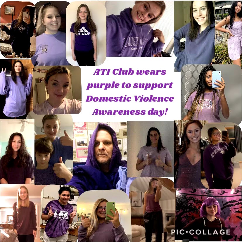 This collage was made for Domestic Violence Awareness Day.