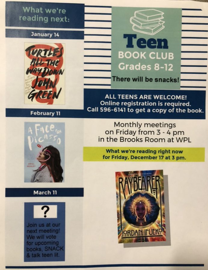 Wilbraham+Public+Library+Teen+Book+Club+is+Back%21