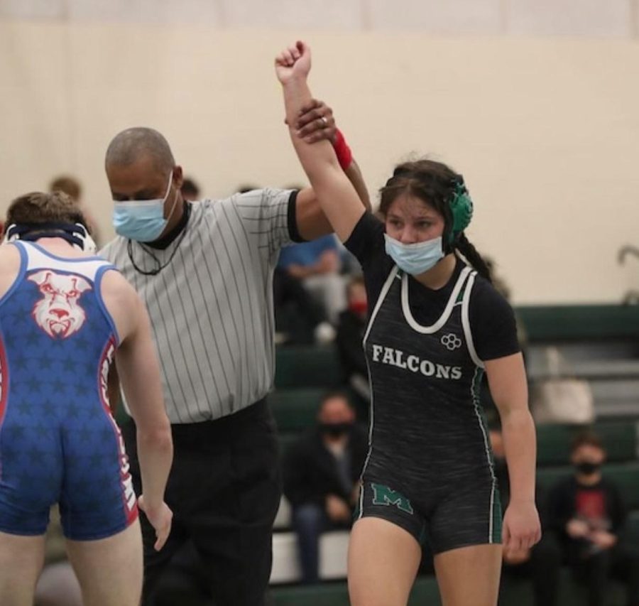 Female wrestler fights her way to the top